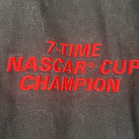 Vintage NASCAR Chase Authentic Dale Earnhardt Black Denim Jacket Mens Medium - Picture 7 of 16